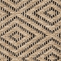 Preview: In- und Outdoorteppich mit Rautenmuster beige/schwarz