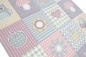 Preview: Kinderteppich Karo Design Pastell Bunt