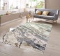 Preview: Teppich Marmor Optik in grau beige