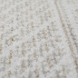 Preview: Kurz Fransiger Teppich in Creme