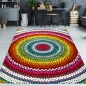 Preview: Teppich Regenbogen bunt