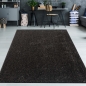 Preview: Flauschiger Shaggy Teppich • glamourös • in anthrazit
