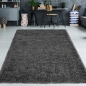 Preview: Dunkel-klassischer Teppich Wohnzimmer | flauschig | anthrazit
