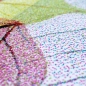 Preview: Wohnzimmerteppich Designerteppich Blätter Muster pflegeleicht bunt
