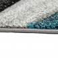 Preview: Teppich modern abstrakt in blau grau schwarz