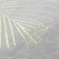 Preview: Designer Teppich mit Palmzweige grau gold