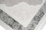 Preview: Designer Teppich Ornamente in Grau Creme Beige