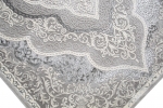 Preview: Designer Teppich Orient in Grau Silber Beige