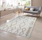 Preview: Shaggy Teppich Marokkanisches Muster in Creme