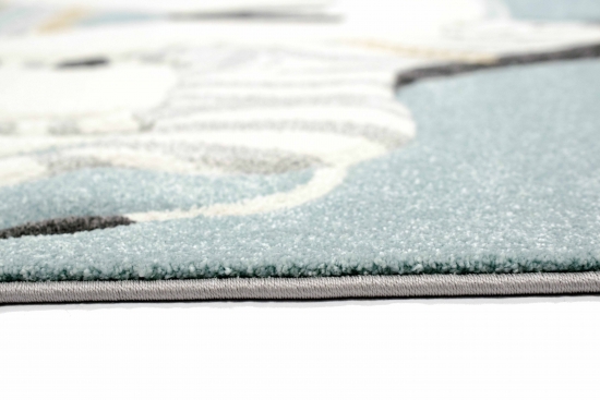 Preview: Kinderteppich Indianer Zelt blau