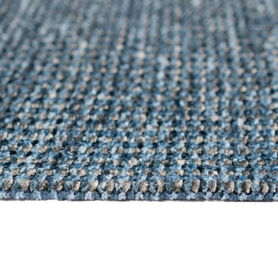 Preview: Naturteppich in Grau & Blau