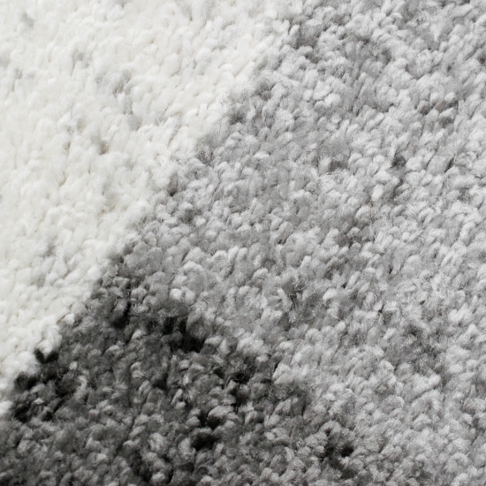 Preview: Moderner Teppich mit quadratischen Mustern creme grau