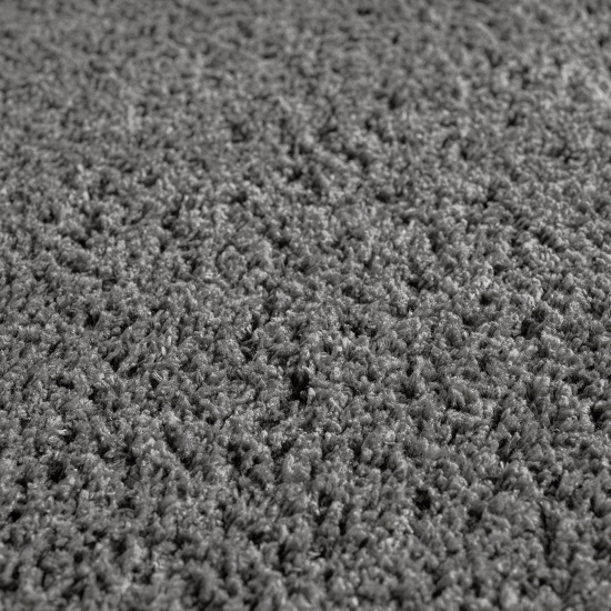 Preview: Designerteppich Schlafzimmer einfarbig anthrazit