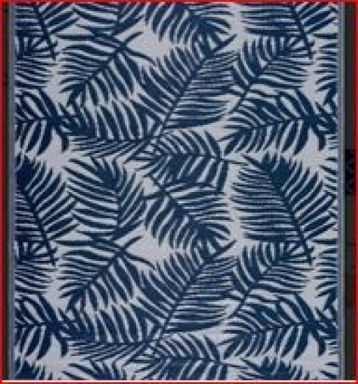 Outdoor-Teppich mit Palmenblattmuster in grün