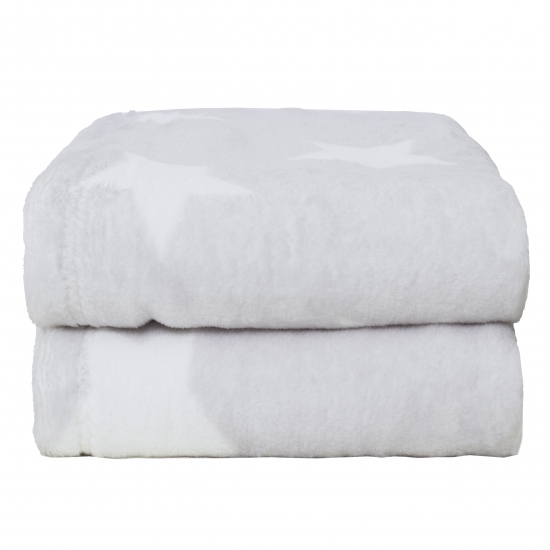 Preview: Bettdecken Tagesdecken flauschig weich für Couch & Sofa in grau