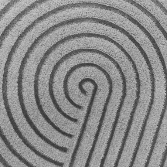 Preview: Moderner Teppich mit Bogen in grau