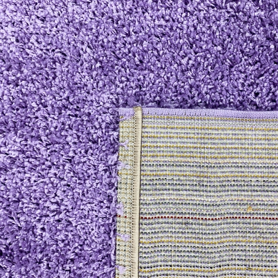 Hochflor-Teppich in Flieder