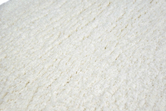 Preview: Shaggy Teppich in Uni Design Creme