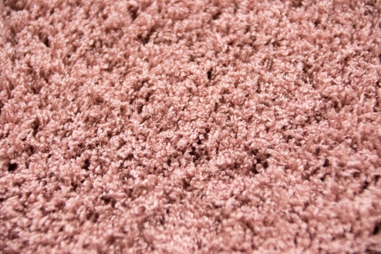 Preview: Shaggy Teppich in Uni Design Rose Pink Rosa