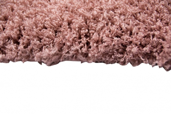 Preview: Shaggy Teppich in Uni Design Rose Pink Rosa
