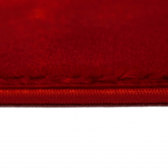 Preview: Badematten Set 2 Teilig  Rot Rutschfest & Waschbar