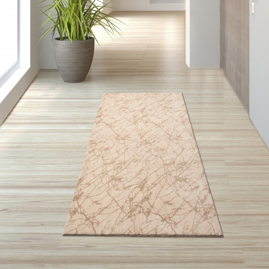 Preview: Marmor Teppich Abstrakt in beige
