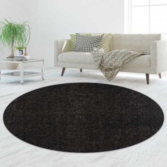 Preview: Teppich Flauschiger Shaggy anthrazit