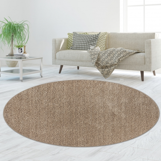 Preview: Klassischer Kuschelteppich warm & kuschelig | in beige