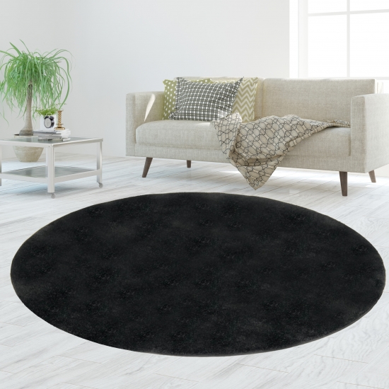 Preview: Teppich Unidesign in Schwarz