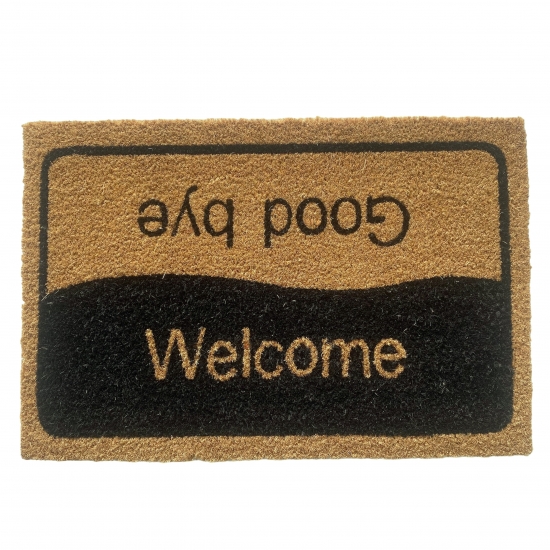 Preview: Robuster Fußabtreter mit Naturfasern • Braun