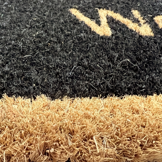 Preview: Robuster Fußabtreter mit Naturfasern • Braun