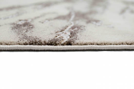 Preview: Teppich Marmor Optik in creme beige