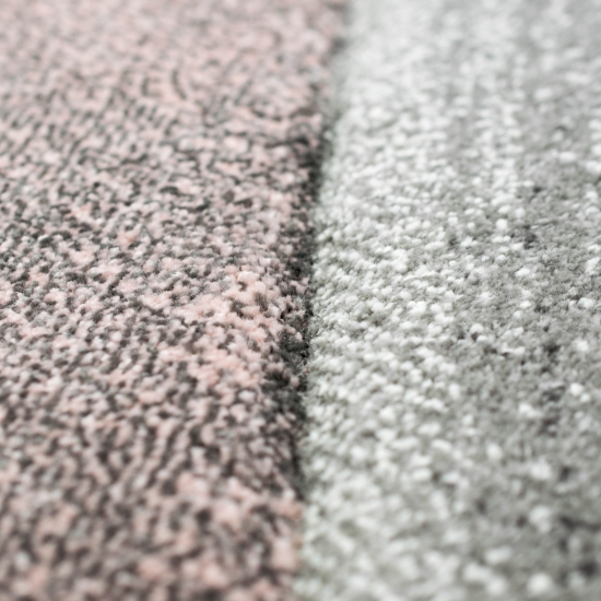 Preview: Teppich modern abstrakt in rosa grau pastell