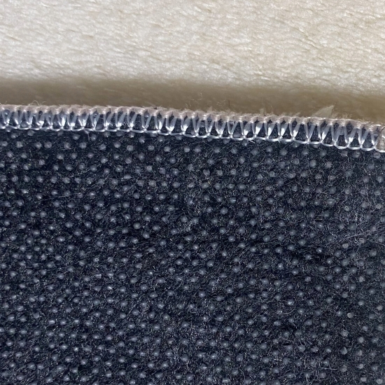 Preview: Ovaler Badteppich – schön weich in beige