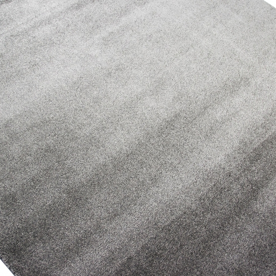 Preview: Teppich Kurzflor Uni Design in Anthrazit