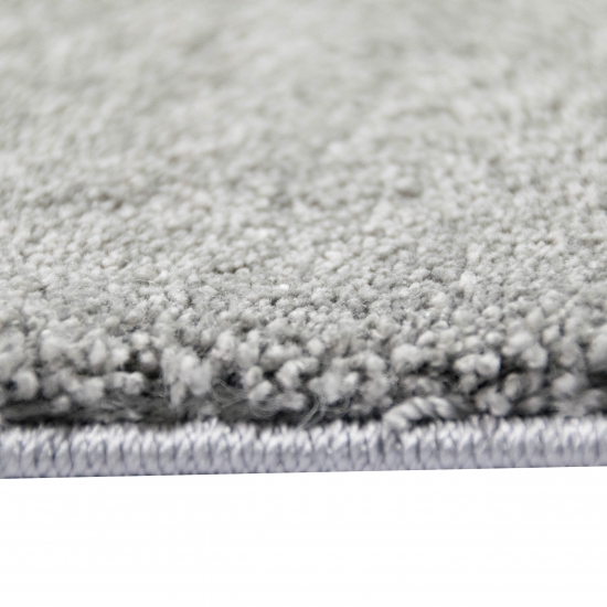 Preview: Teppich Kurzflor Uni Design in Anthrazit