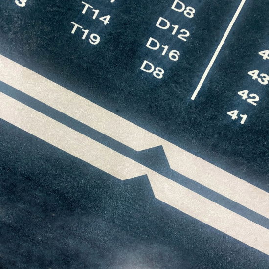 Preview: Dartmatte schwarz - Schutz für Boden