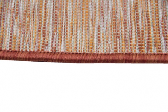 Preview: Teppich beidseitig nutzbar Farbe Terra