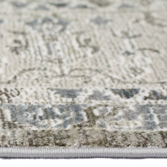 Preview: Vintage Teppich mit Ornamenten in creme beige