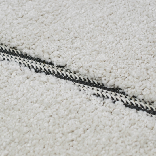 Preview: Flauschiger Teppich mit creme