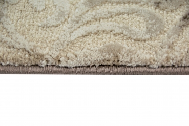 Preview: Designer Vintage mit Ornament in Beige Braun