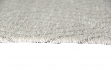 Preview: Orientteppich Karo in Creme Grau Lila