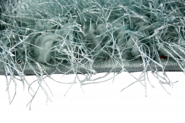 Preview: Shaggy Teppich Hochflor in Türkis