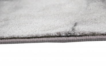 Preview: Designer Teppich Marmor Optik mit Glanzfasern in Grau