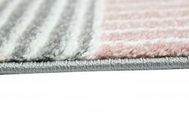 Preview: Teppich Karo Design Pastellfarben
