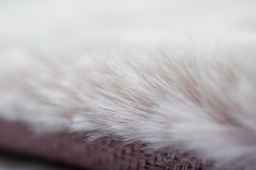 Preview: Teppich Hasenfell Farbe rosa