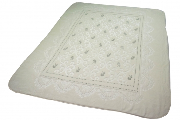 Preview: Tagesdecke Bett in Pastell Creme