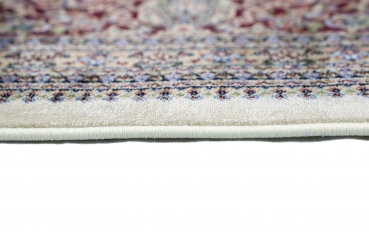 Preview: Teppich Orientalisch in creme rot blau