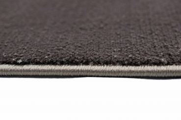 Preview: Teppich Kurzflor uni braun