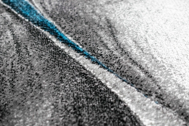 Preview: Teppich Kurzflor uni blau